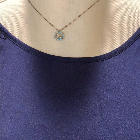 Maternity, Momo, Navy Blue and Black Blouse, Large - Picture 3 of 6